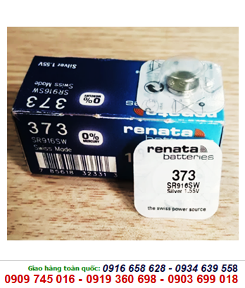 Renata 373/SR916SW; Pin đồng hồ Renata 373/SR916SW silver oxide 1.55V chính hãng Renata Thụy Sĩ
